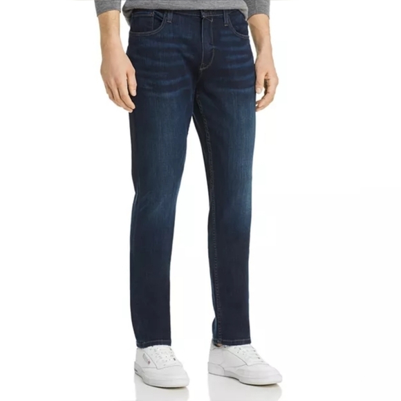 Paige Jeans Mens 34 Federal Slim Straight Stretch Denim Dark Wash Graham - Picture 1 of 16